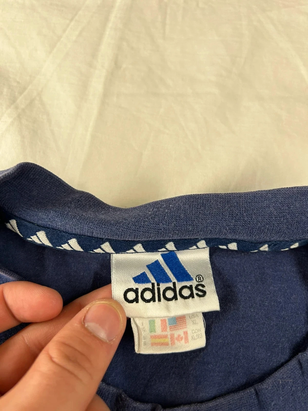 T-shirt uni adidas marineblauw – photo 8